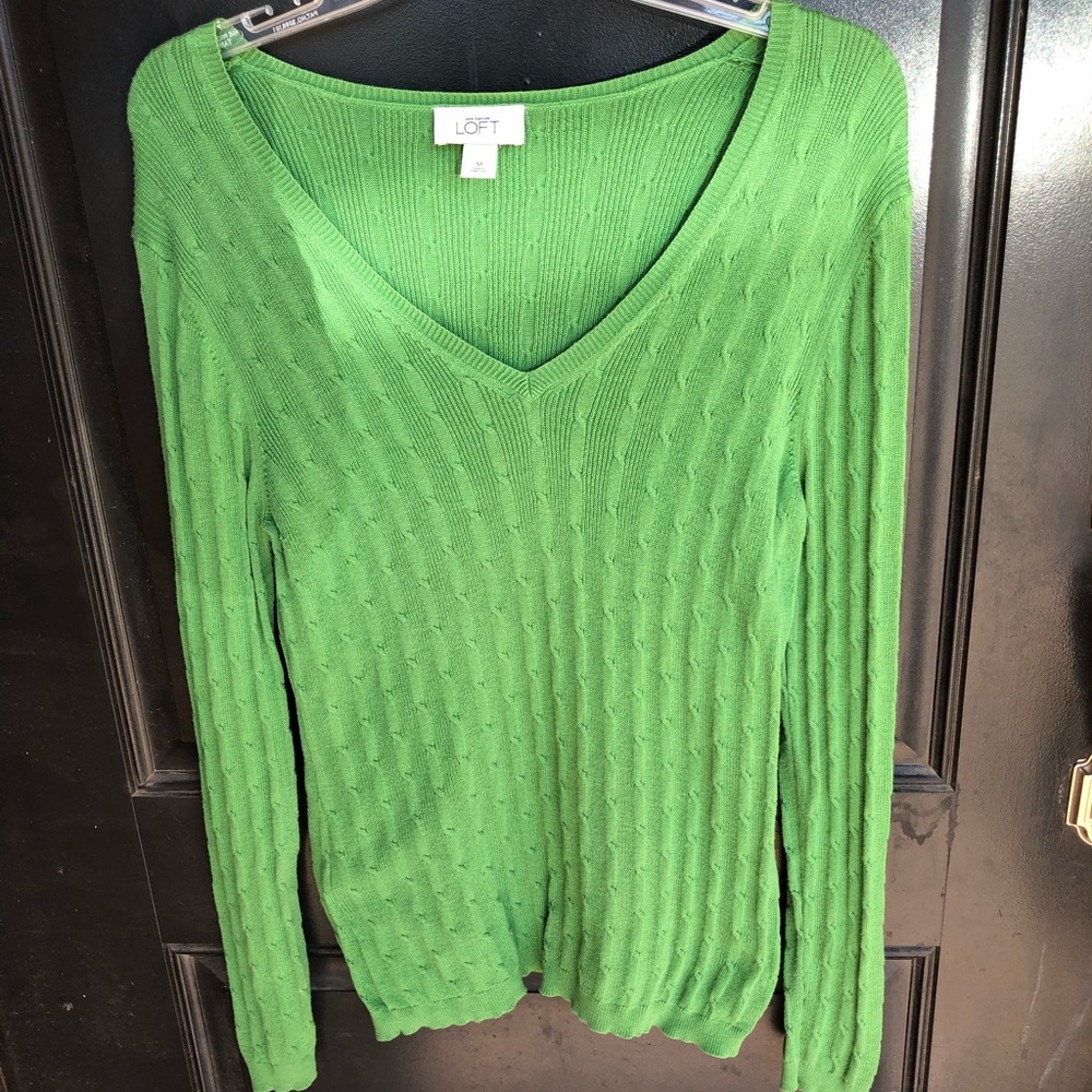 Jelly Green cable Knit Sweater